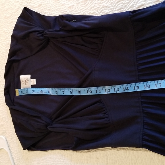 Suzi Chin for Maggy boutique size 6 navy blue dress - Picture 9 of 10